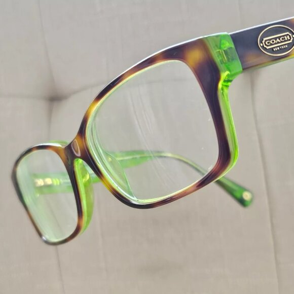 Coach New York Women Glasses Frame Brooklyn 5117 Green/Tortoise Eyeglasses 135 - Picture 1 of 11